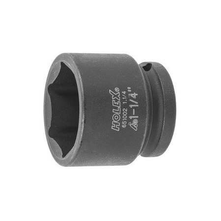Holex Impact Socket, 1/2 inch Drive, 6 pt, 1.1/4 inch 651002 1.1/4